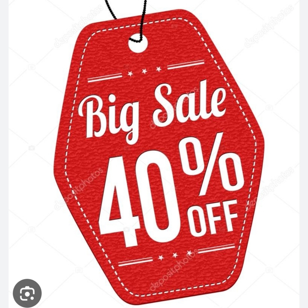 40% off my entire closet!!!!